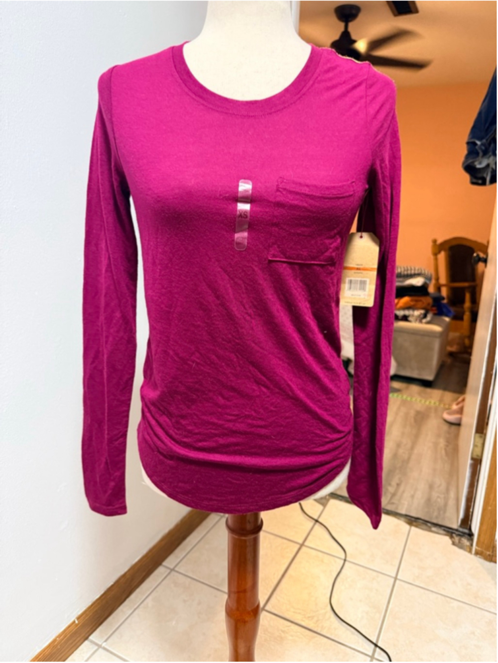 Red Camel BNWT maroon long sleeve tshirt
